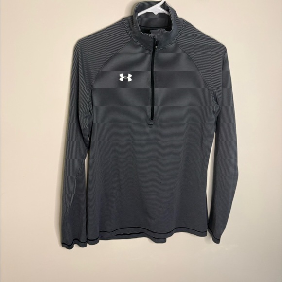 Under Armour Black Grey Women’s Small Long Sleeve Athletic Top - Picture 3 of 8